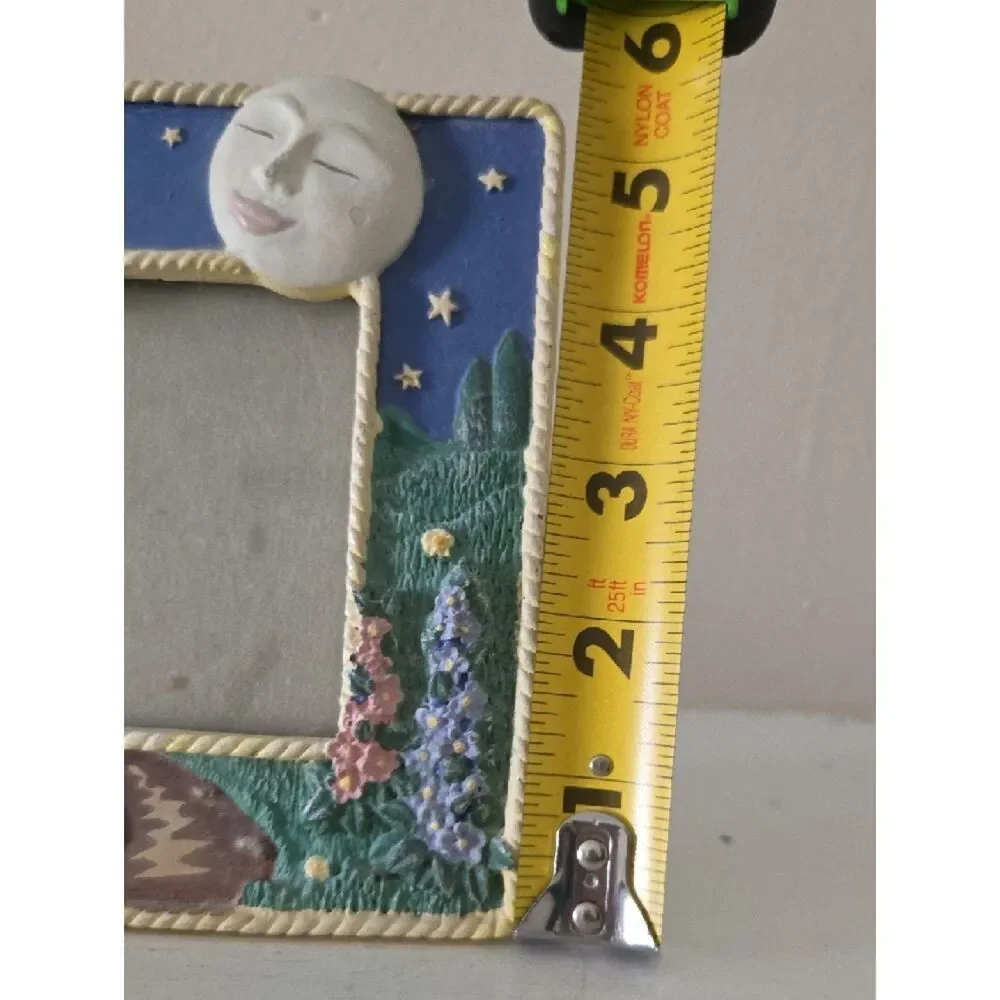Decorative Cow & Moon Ceramic Photo Frame